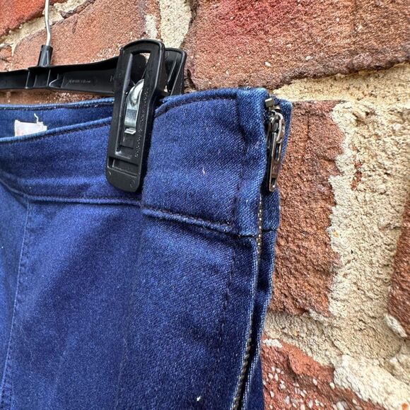 Tory Burch Women's Mid Rise Side Zip Stretch Skinny Ankle Jeans Blue Size 28 - Picture 3 of 5